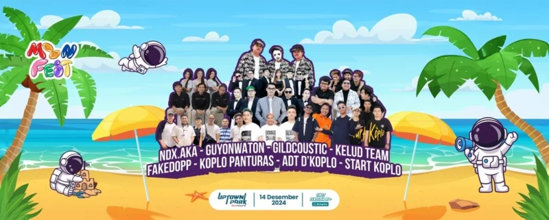 Nikmati Moon Fest 3.0 di Kota Tangerang! Festival musik dengan penampilan NDX AKA dan Gildcoutic. Beli tiket resmi hanya di exotix.id, jangan sampai ketinggalan!